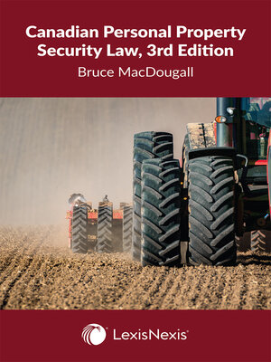 cover image of Canadian Personal Property Security Law